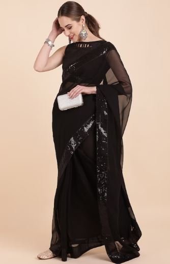 Black Party Wear Saree : ग्लैमरस लुक पाने के लिए पहनें ये खूबसूरत ब्लैक साड़ियां