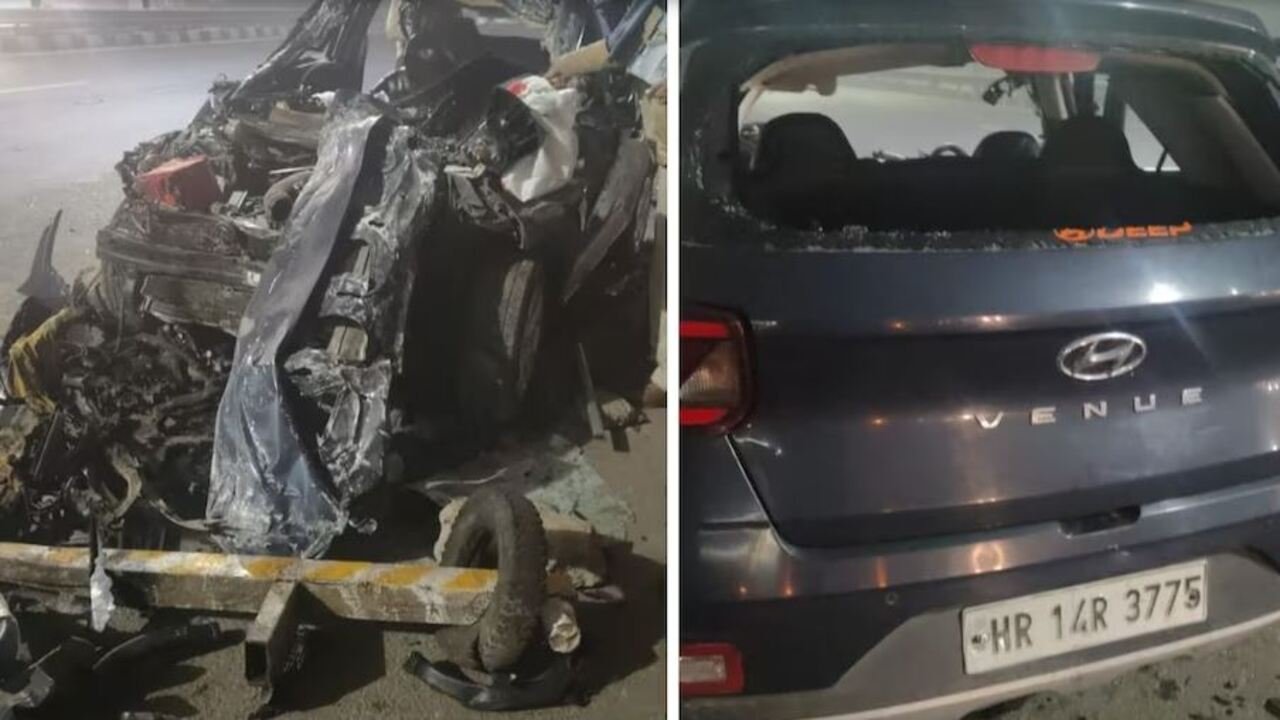 Accident : सड़क दुर्घटना में दिल्ली क्राइम ब्रांच के दो इंस्पेक्टर की दर्दनाक मौत