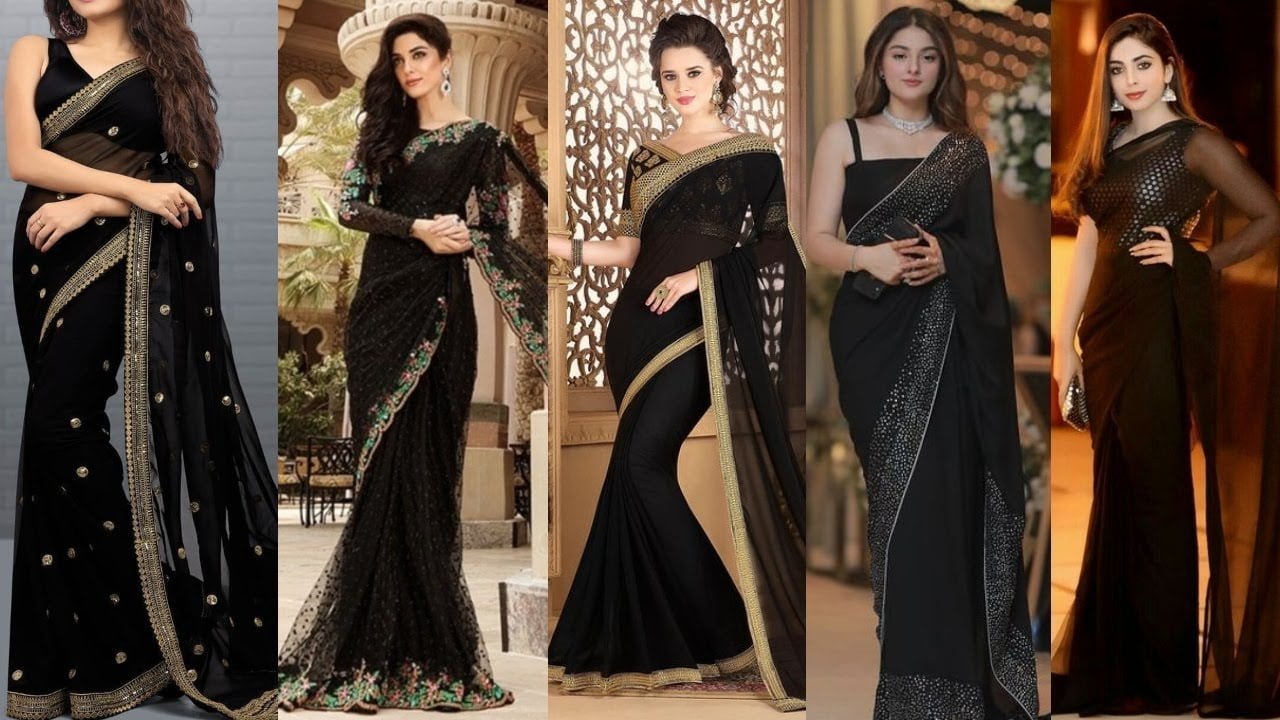 Black Saree Collection : ब्लैक कलर की ये बेहद आकर्षक साड़ियाँ आपको देंगे परफेक्ट लुक