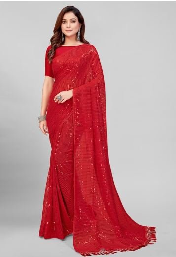 Red Saree Collection : लगेंगी लाल परी जब पहनेंगी ये खूबसूरत लाल साड़ियां, देखें डिजाइन