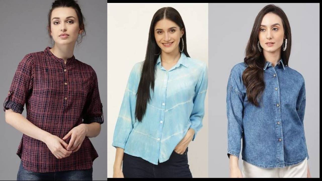 Women Shirt Style Top : क्लासी और कूल लुक पाने के लिए पहनें ये स्टाइलिश शर्ट स्टाइल टॉप