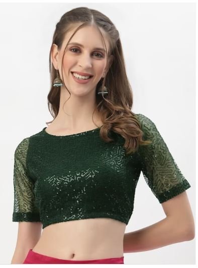  Sequin Blouse Collection : स्टनिंग लुक के लिए पार्टी साड़ियों के पहनें ये खूबसूरत सेक्विन ब्लाउज़