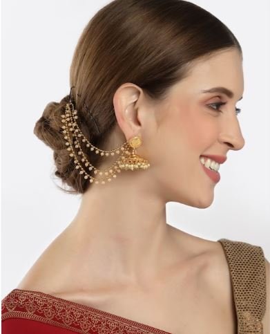 Earrings With Chain : देखें चेन-स्टाइल इयररिंग्स का ये शानदार कलेक्शन