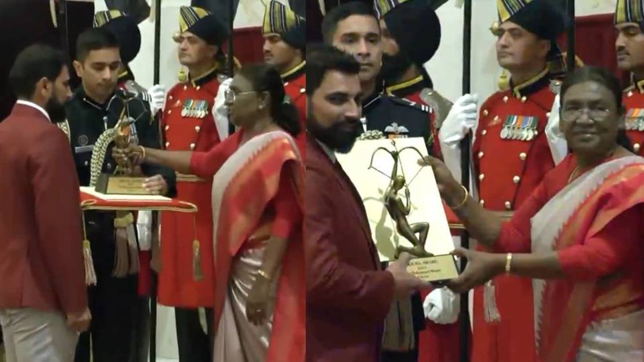 Mohammad Shami Arjuna Award : राष्ट्रपति द्रौपदी मुर्मू ने मोहम्मद शमी को अर्जुन पुरस्कार से नवाजा