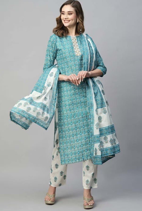 Women Embroidery Kurta Set : कंप्लीट एथनिक लुक पाने के लिए पहनें ये खूबसूरत कुर्ता सेट