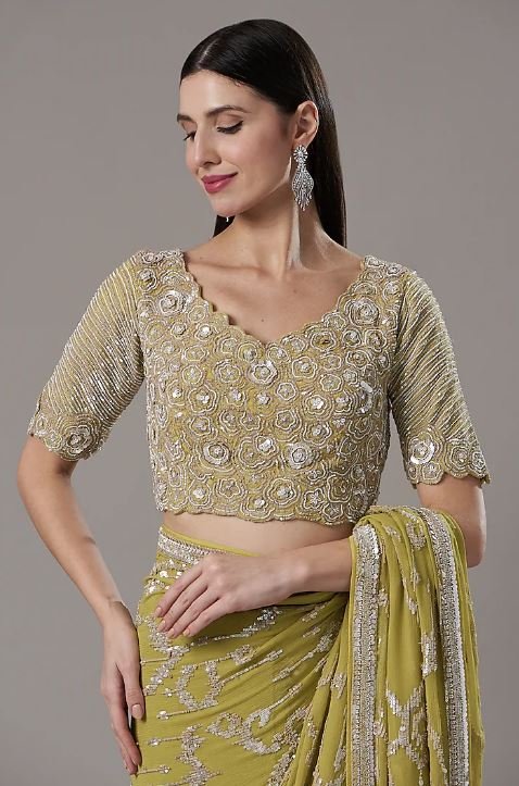 Embroidered Blouse Design 