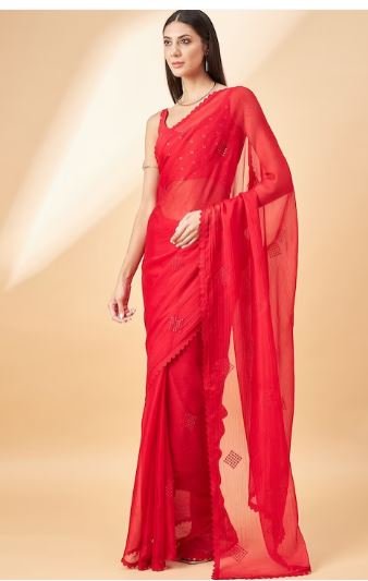 Red Saree Collection : लगेंगी बेहद खूबसूरत नारी, जब पहनेंगी ये आकर्षक रेड साड़ी