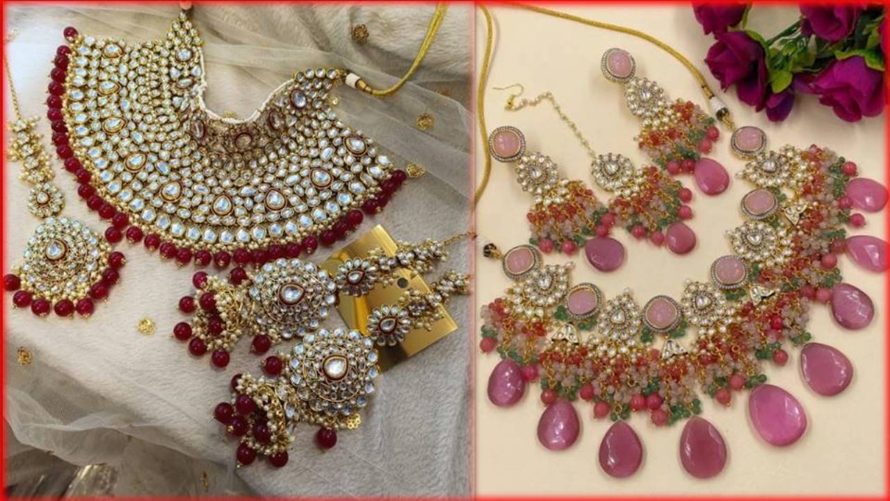 Bridal Jewellery Set : देखें लेटेस्ट डिजाइन ज्वेलरी सेट