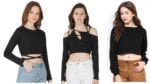 अपने वार्डरोब में शामिल करें ये स्टाइलिश और मॉडर्न Women Black Crop Top, देखें डिजाइन