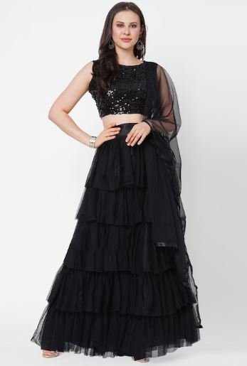 Black Lehenga Choli Design : ब्लैक लहंगा पहन बढ़ाएं पार्टी की शान, देखें बेस्ट 3 लहंगा डिजाइन