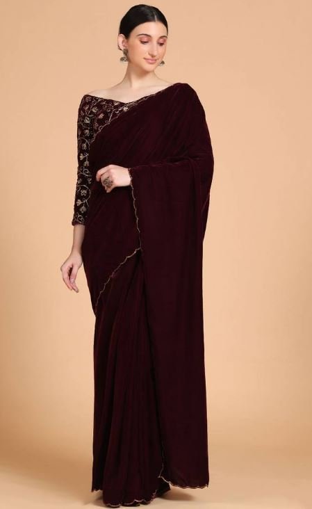 Women Velvet Saree : इस विंटर दे खुद को स्टाइलिश लुक, पहनें ये खूबसूरत वेलवेट साड़ियां