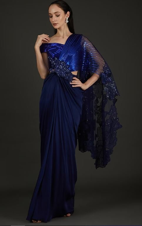 Pre Stitched Saree Set :