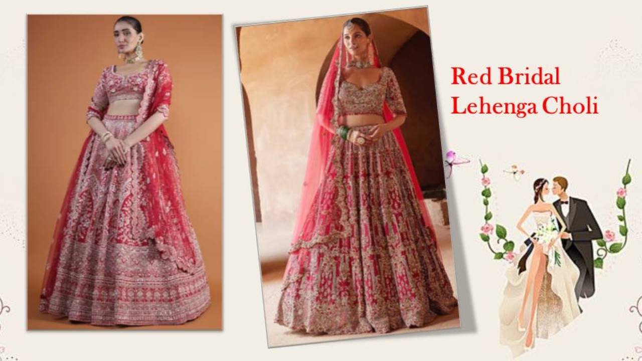 Red Bridal Lehenga Design : बेहतरीन ब्राइडल लुक पाने के लिए ट्राई करें ये शानदार ब्राइडल लहंगा सेट