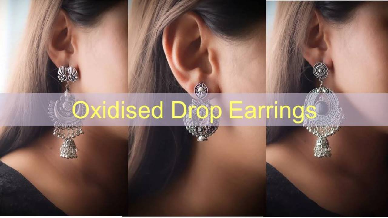 Oxidised Drop Earrings : हर आउटफिट के साथ खूबसूरत लगेंगे ऐसे ऑक्सीडाइज्ड ईयररिंग्स, देखें डिजाइन