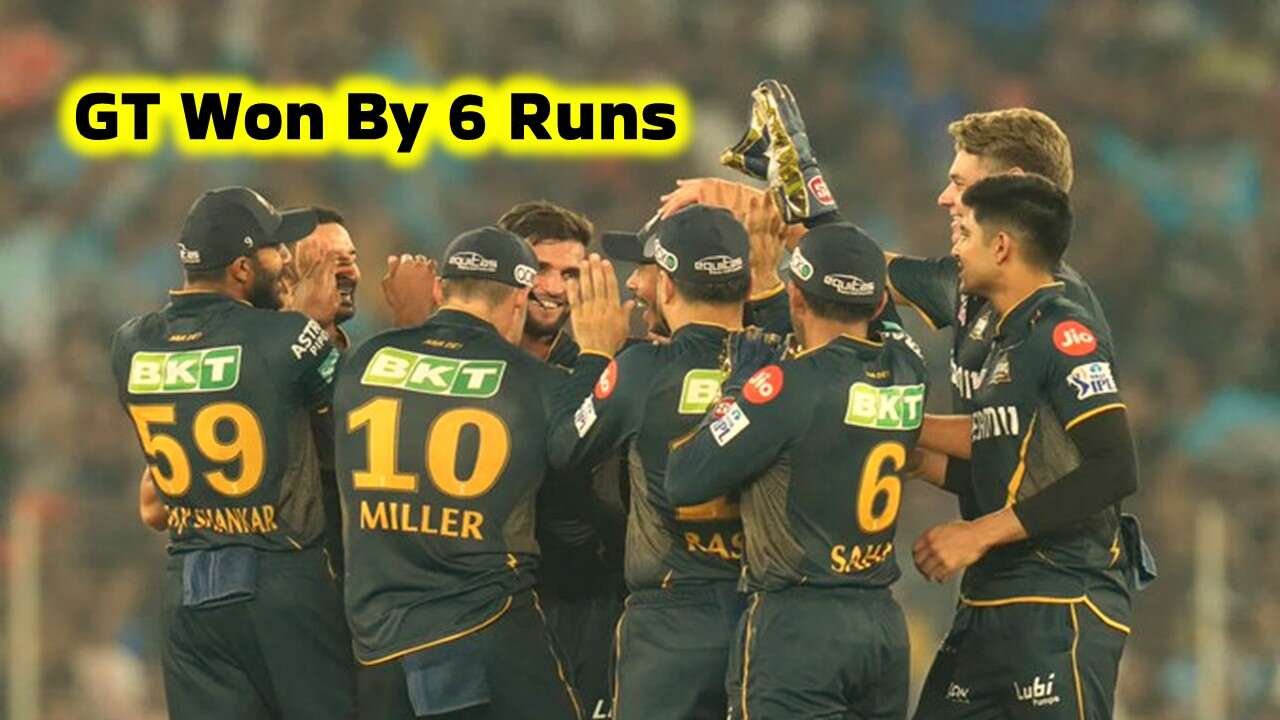 IPL2024 में तगड़ी गेंदबाजी से हारी हुई बाज़ी को 06 रनों से जीता गुजरात टाइटंस