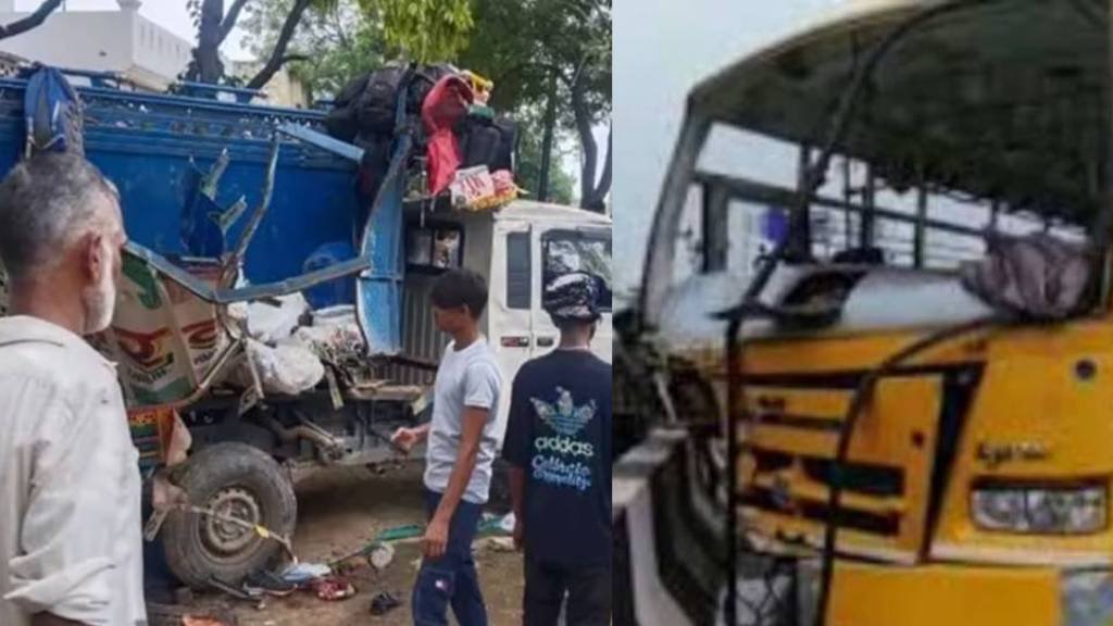 Accident News : बस और पिकअप के बीच जोरदार टक्कर, 8 लोगों की मौत